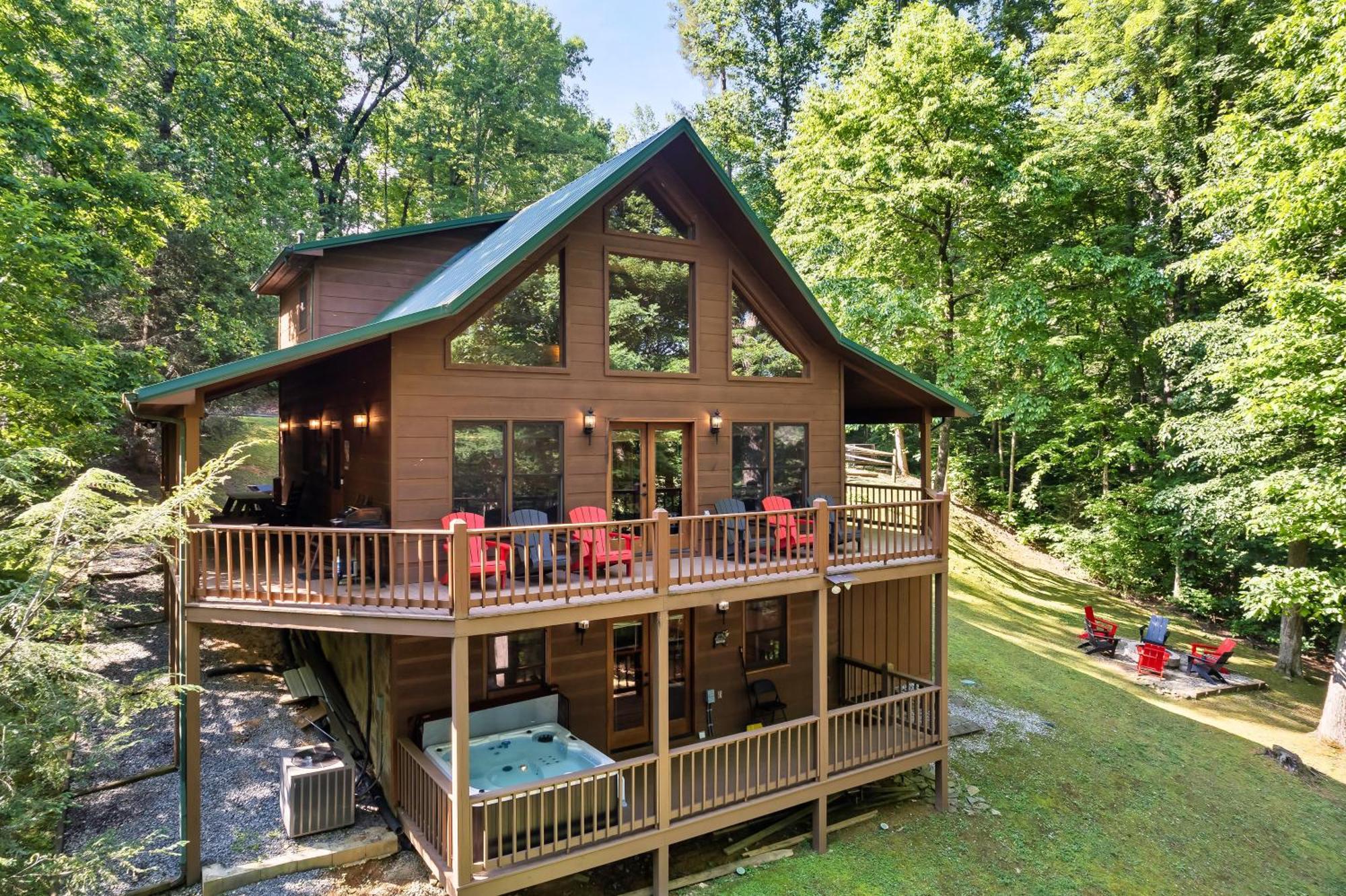 Peaceful Family Cabin With Hot Tub, Game Room, & More! سيفيرفيل المظهر الخارجي الصورة